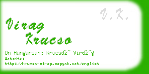 virag krucso business card